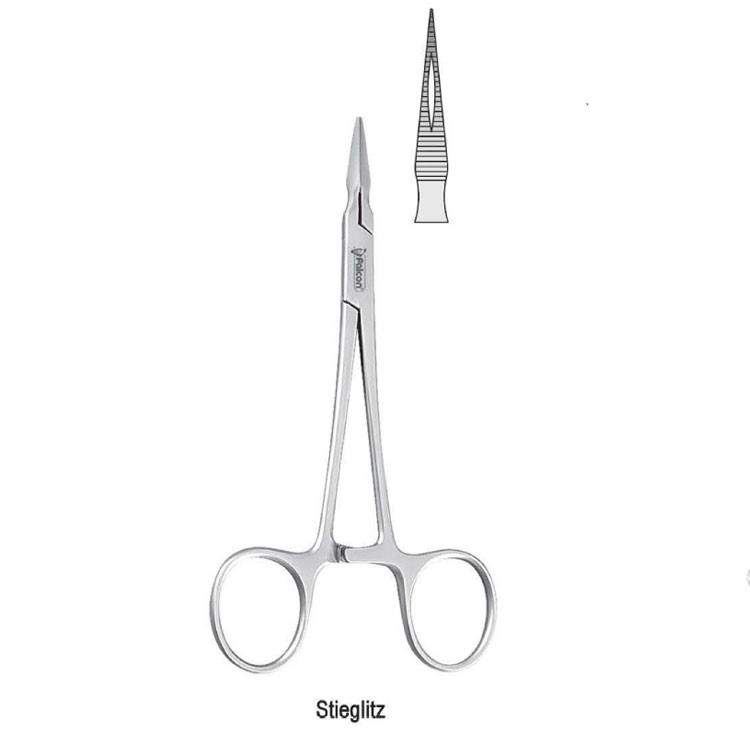 Forceps splinter Stieglitz straight 140mm