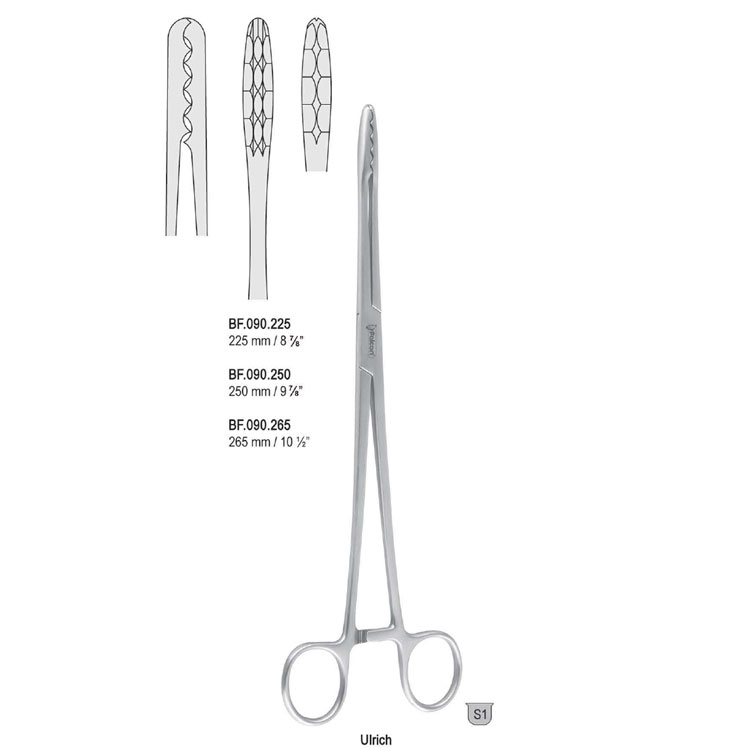 Forceps dressing Ulrich straight 225mm