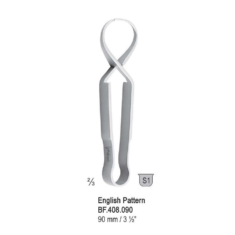 Forceps towel English Pattern 90mm