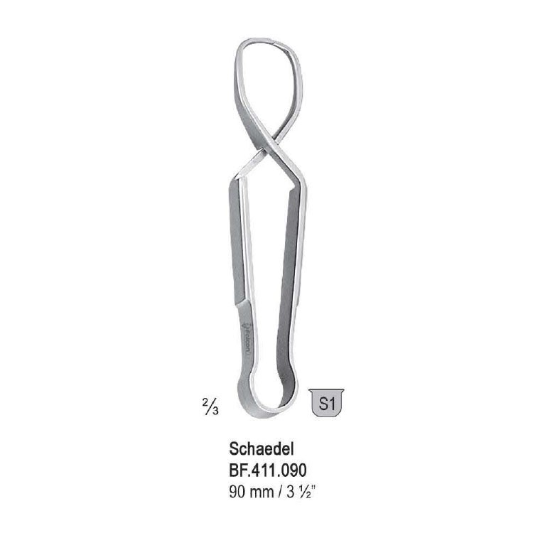 Forceps towel Schaedel 90mm