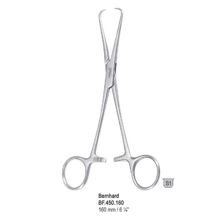 Forceps towel Bernhard 160mm