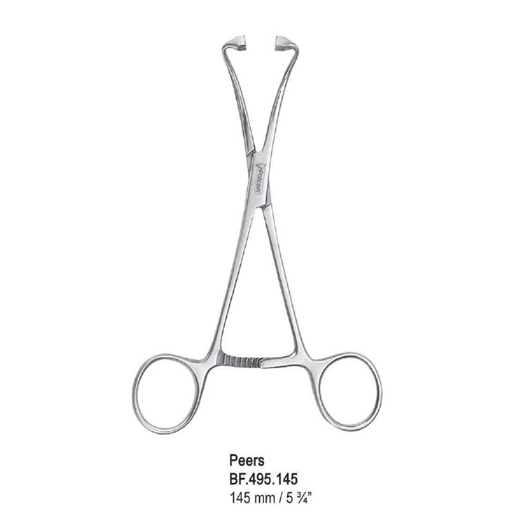 Forceps towel Peers non-tearing 145mm