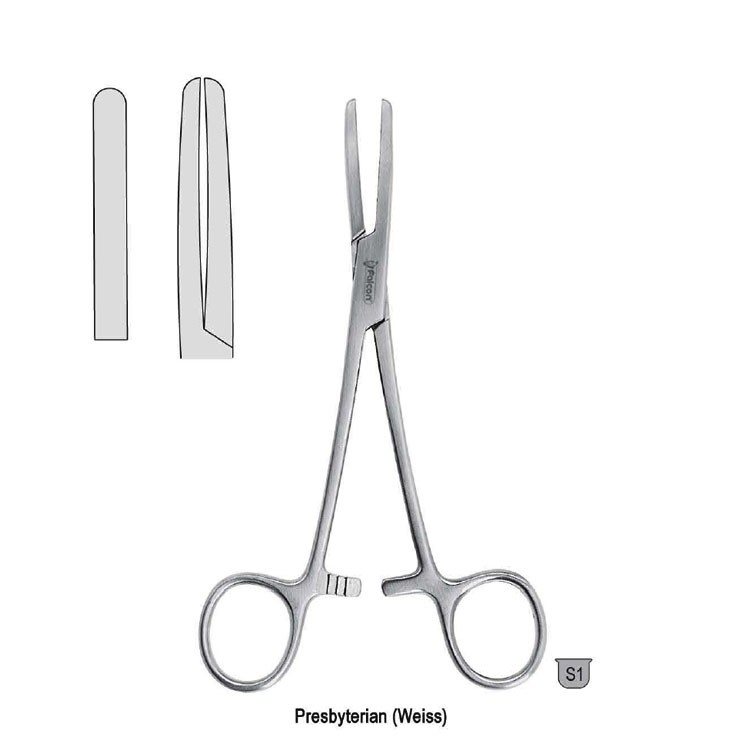 Clamp tubing Presbyterian (Weiss) smooth 180mm