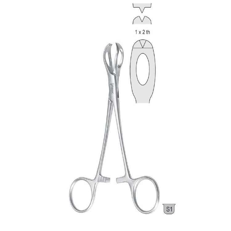 Forceps tissue Lane 1x2th 150mm