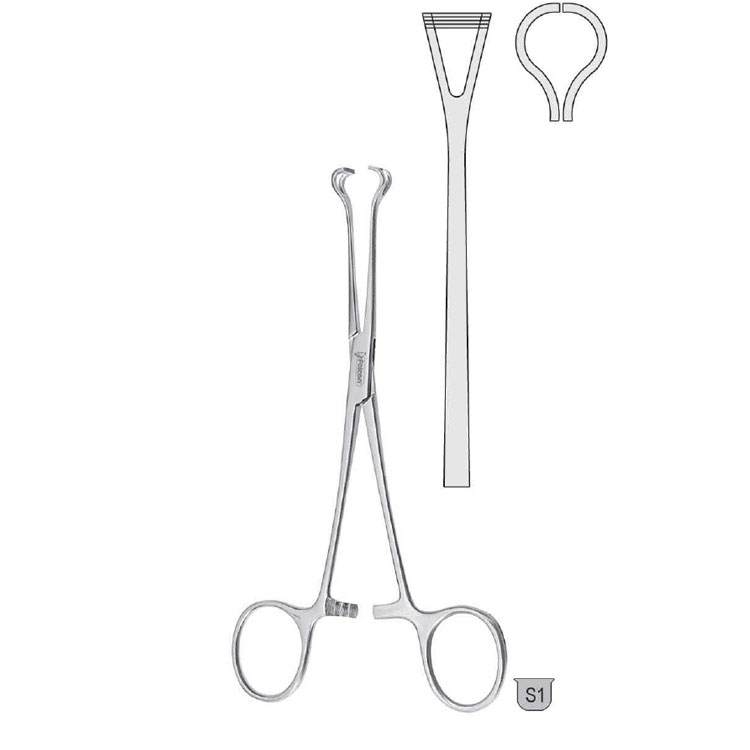 Forceps tissue Babcock 240mm