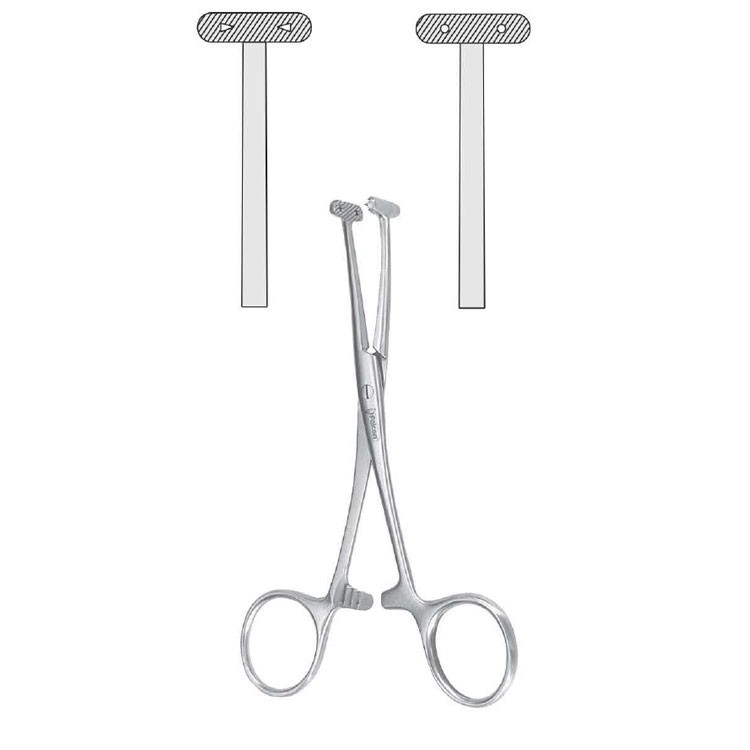 Forceps scalp flap De Martel T-shape 140mm