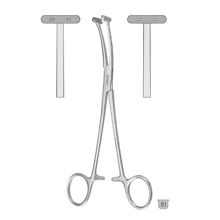 Forceps scalp flap Willet T-shape 190mm