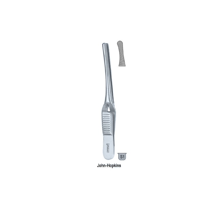 Clip artery (Bulldog) John-Hopkins x-action curved 50mm