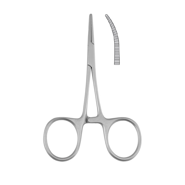 Forceps artery Hartmann curved 100mm