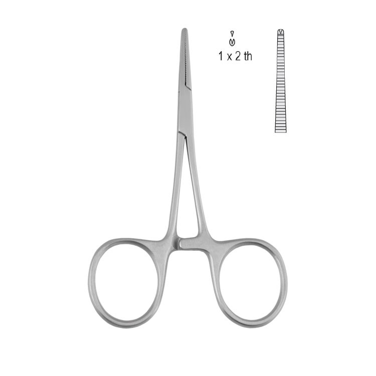 Forceps artery Hartmann 1x2th straight 100mm