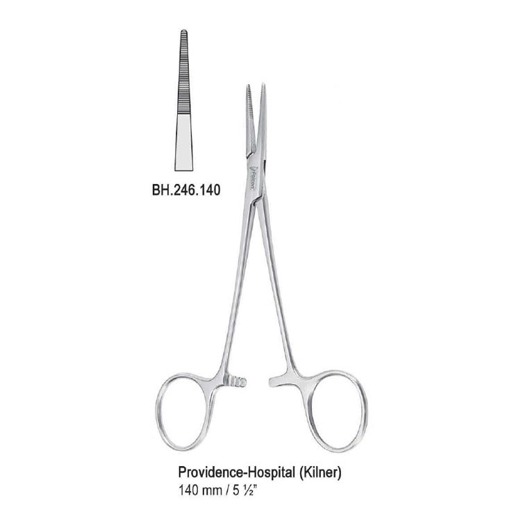 Forceps artery Providence-Hospital (Kilner) straight 140mm