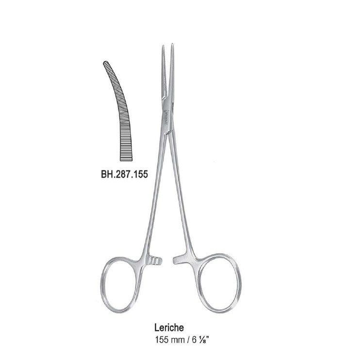 Forceps artery Leriche curved 155mm