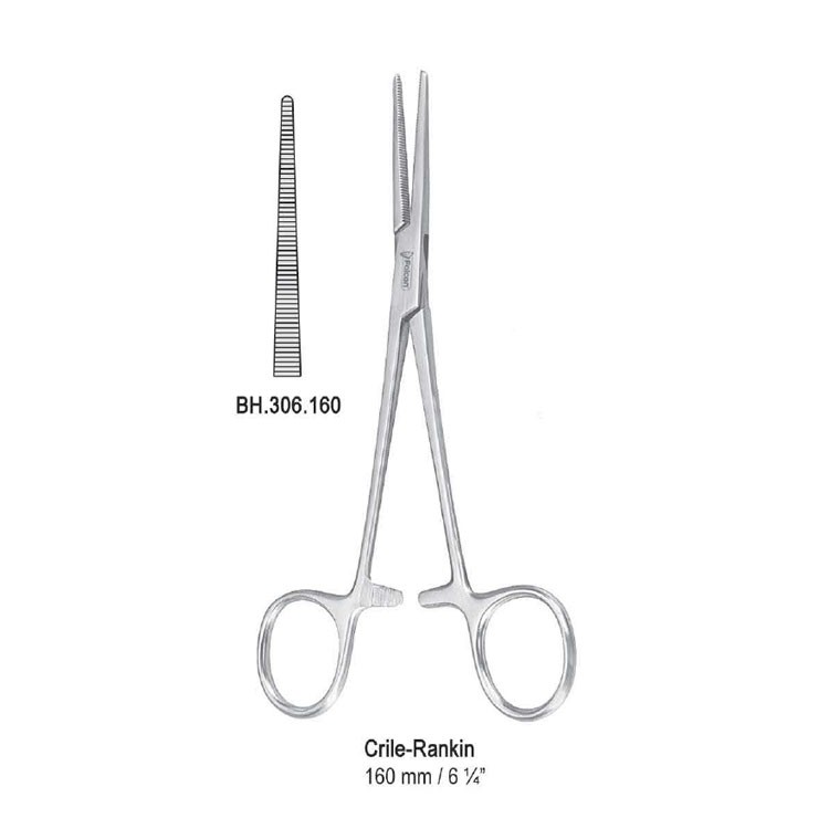 Forceps artery Crile-Rankin straight 160mm