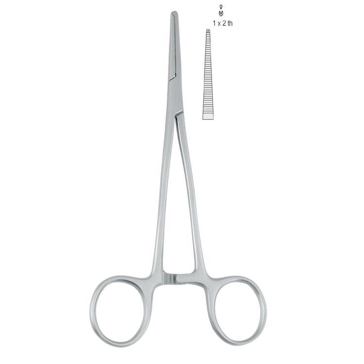 Forceps artery Christophe 1x2th straight 160mm