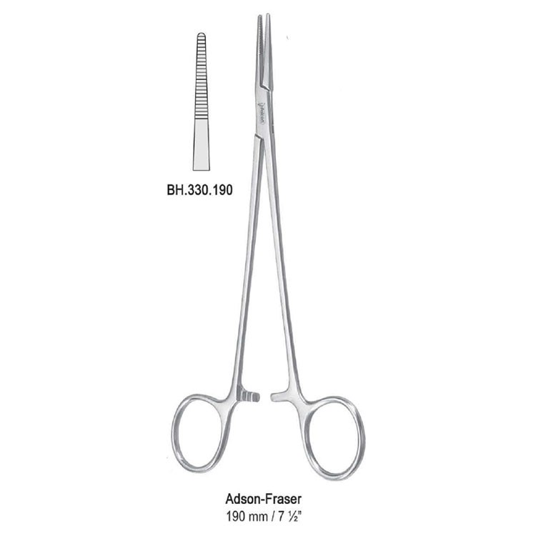 Forceps artery Adson-Fraser straight 190mm