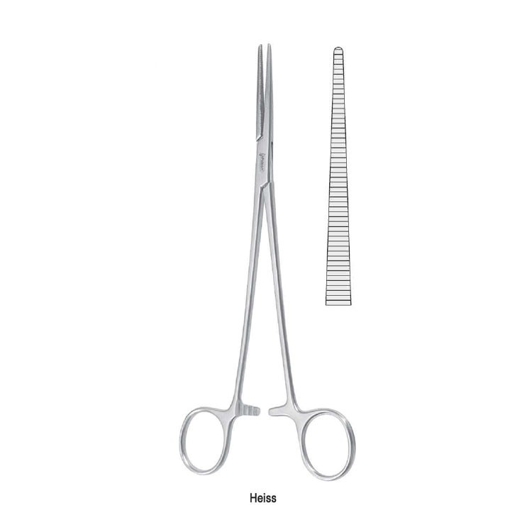 Forceps artery Heiss straight 210mm
