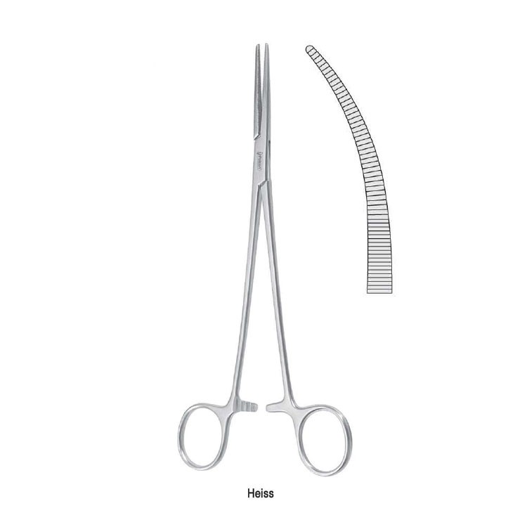 Forceps artery Heiss less curved 205mm