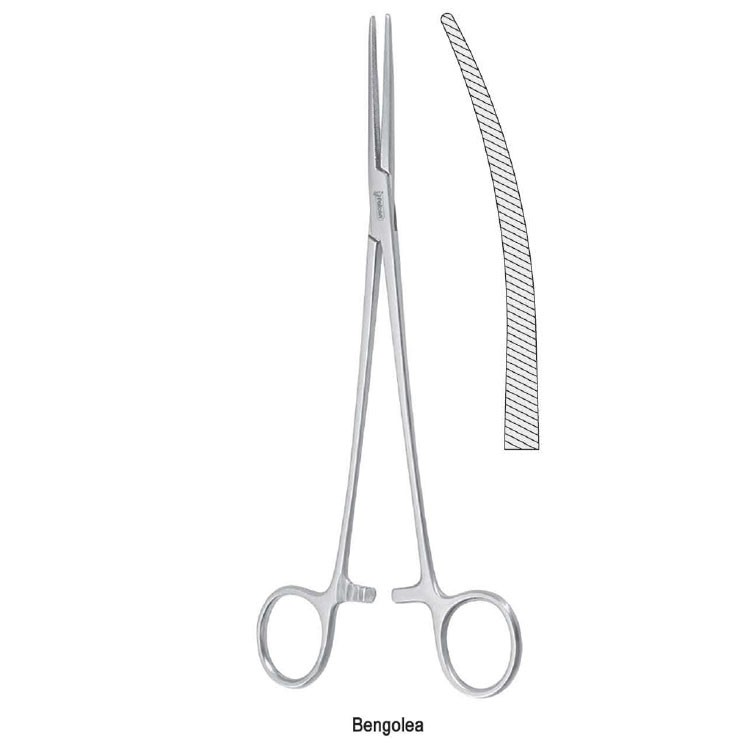 Forceps artery Bengolea curved 215mm