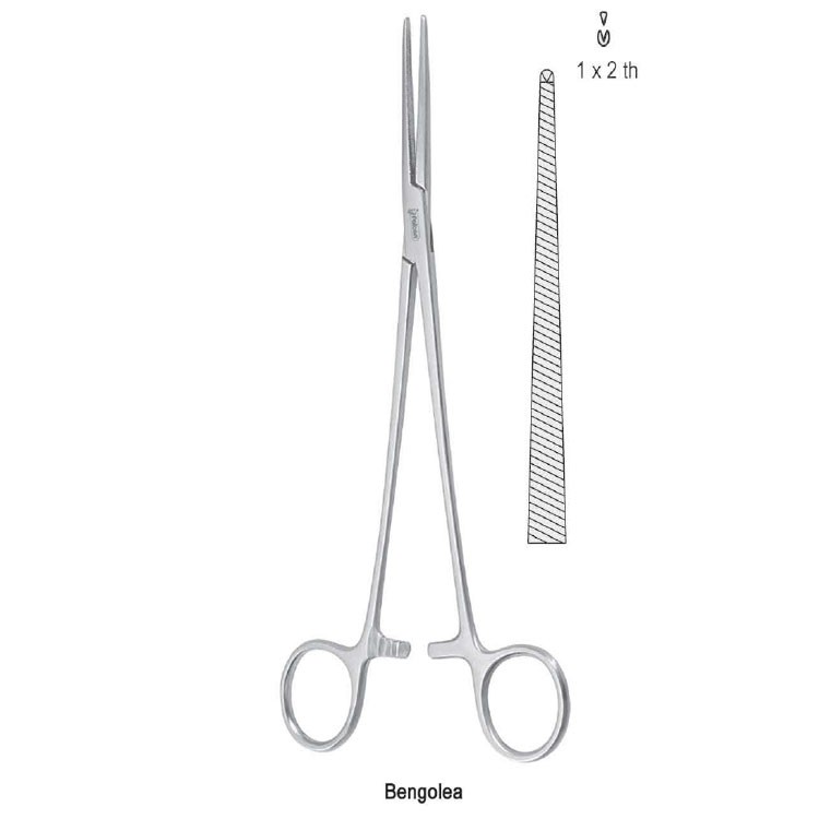 Forceps artery Bengolea 1x2th straight 215mm