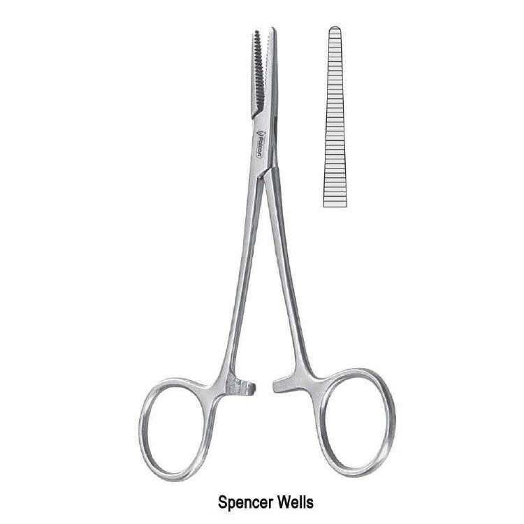 Forceps artery Spencer Wells straight 230mm