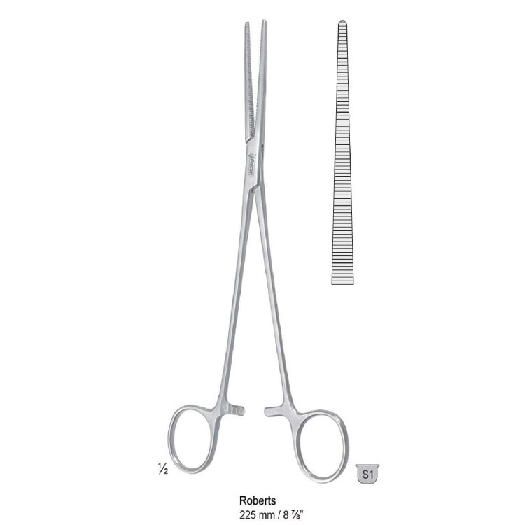 Forceps artery Roberts straight 225mm