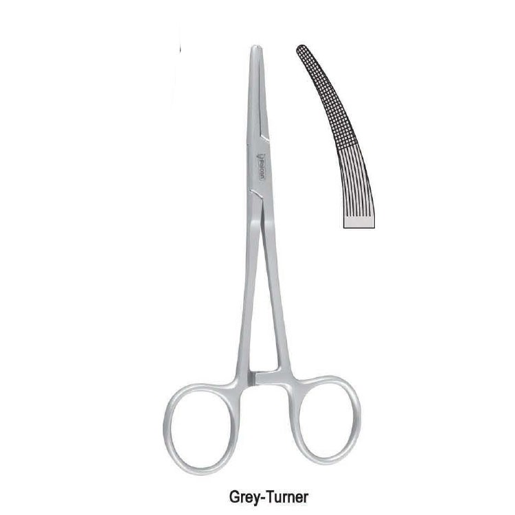 Forceps artery Grey-Turner curved 145mm
