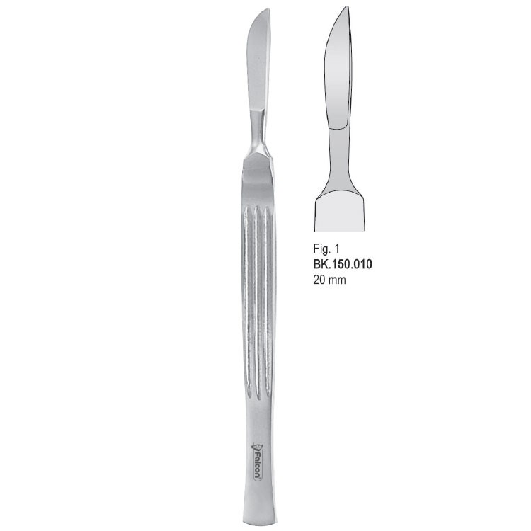 Scalpel stainless steel 20mm blade fig. 1