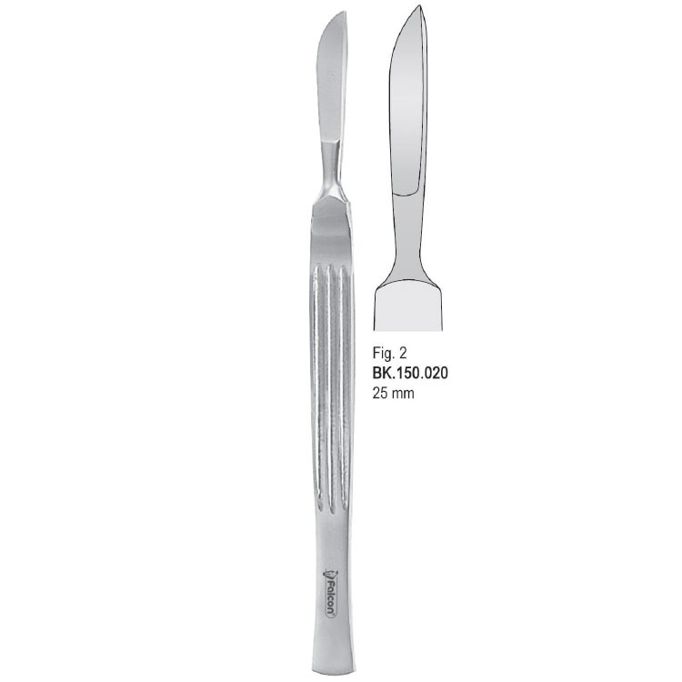 Scalpel stainless steel 25mm blade fig. 2