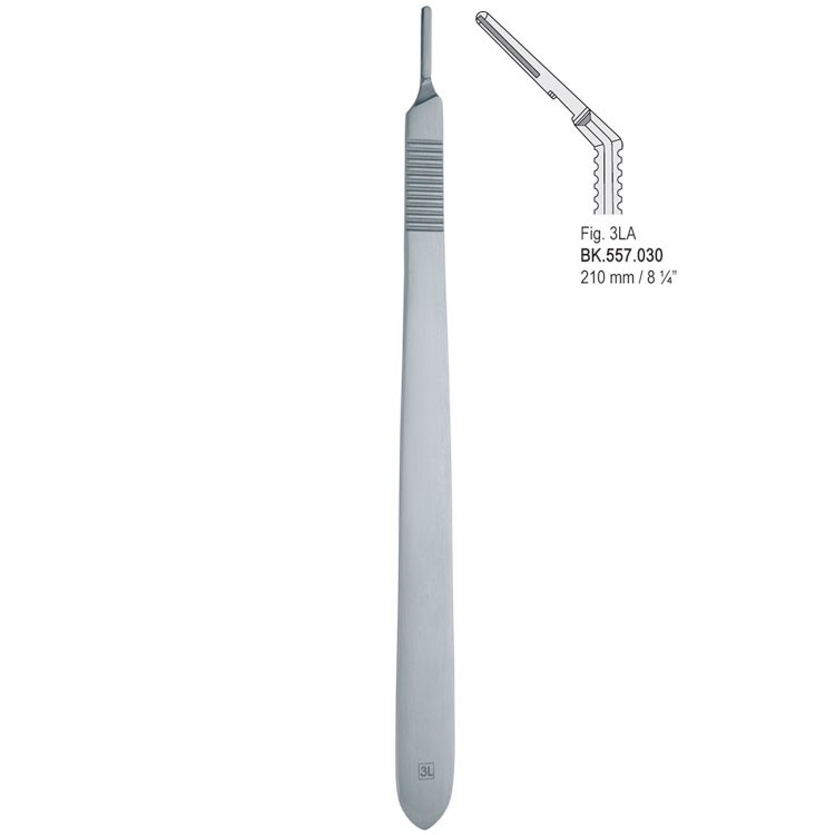 Scalpel handle angled fig. 3LA 