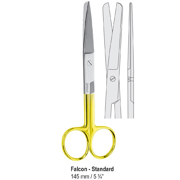 Falcon-Cut Scissors left handed Falcon-Standard bl/bl straight 145mm