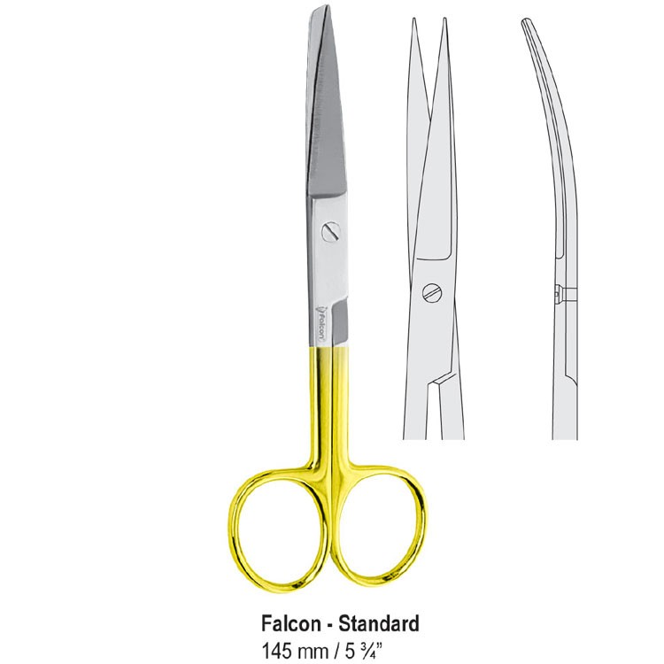 Falcon-Cut Scissors left handed Falcon-Standard sh/sh curved 145mm