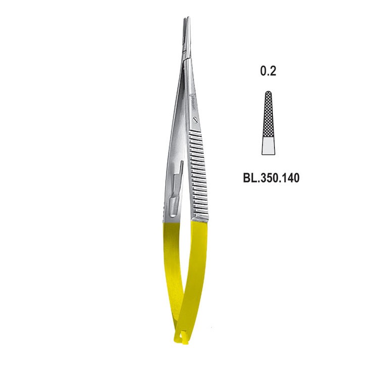 Falcon-Grip Needle holder left handed Castroviejo str. 140mm TC