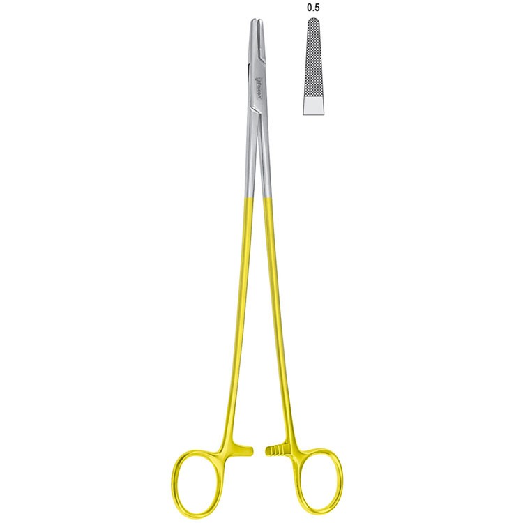 Falcon-Grip Needle holder left handed Masson 270mm
