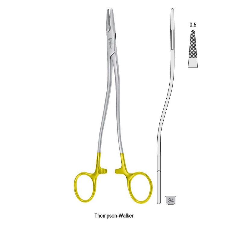 Falcon-Grip Needle holder Thompson-Walker S-Shape 200mm TC