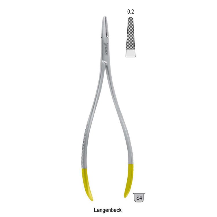 Falcon-Grip Needle holder Langenbeck 200mm TC