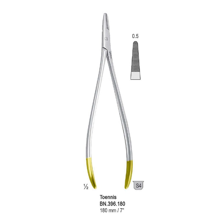 Falcon-Grip Needle holder Toennis 180mm TC