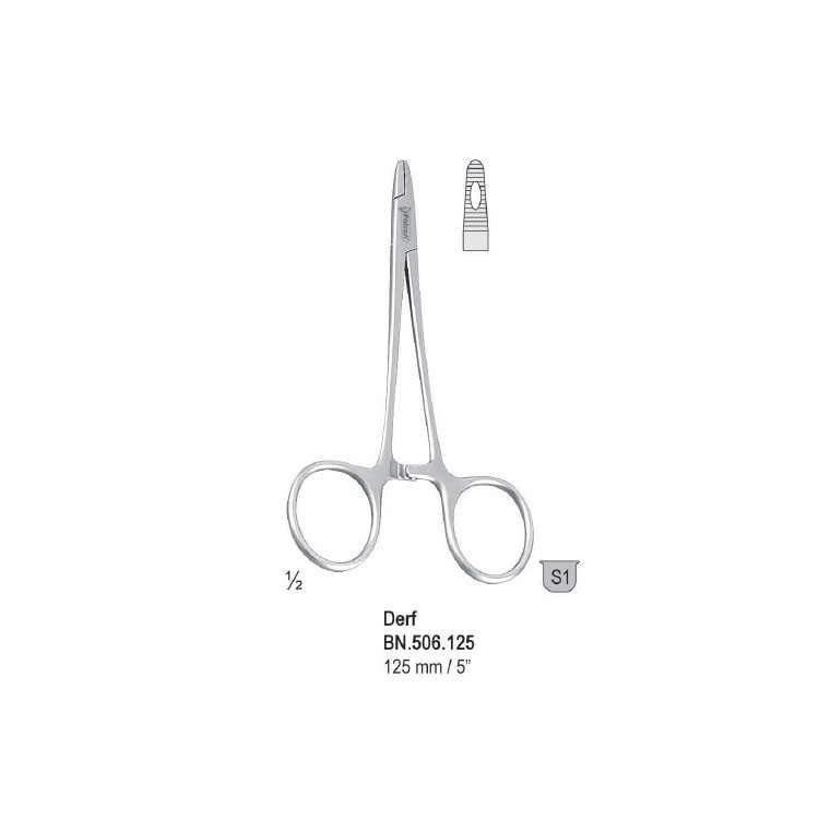 Needle holder Derf 125mm