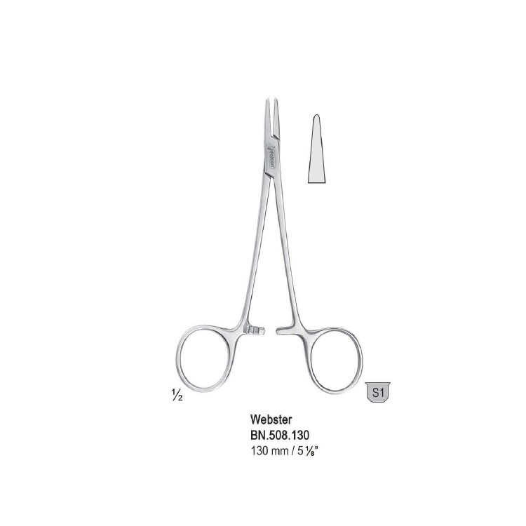 Needle holder Webster smooth 130mm 