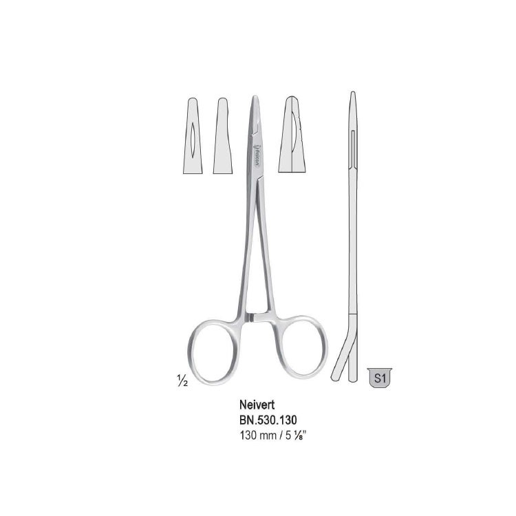 Needle holder Neivert 1-offset ring 130mm