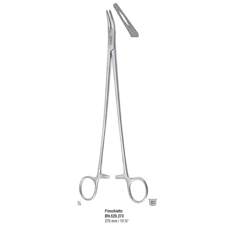 Needle holder Finochietto angled 270mm 
