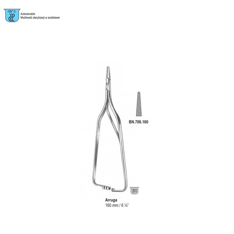 Needle holder Arruga straight 160mm