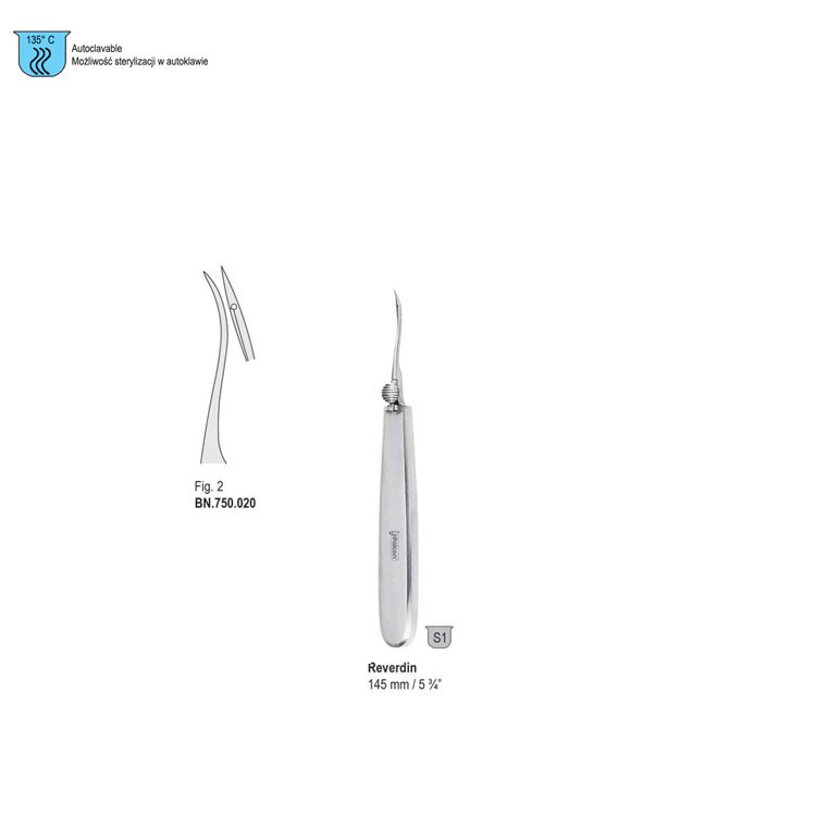 Needle ligature Reverdin 145mm fig. 2