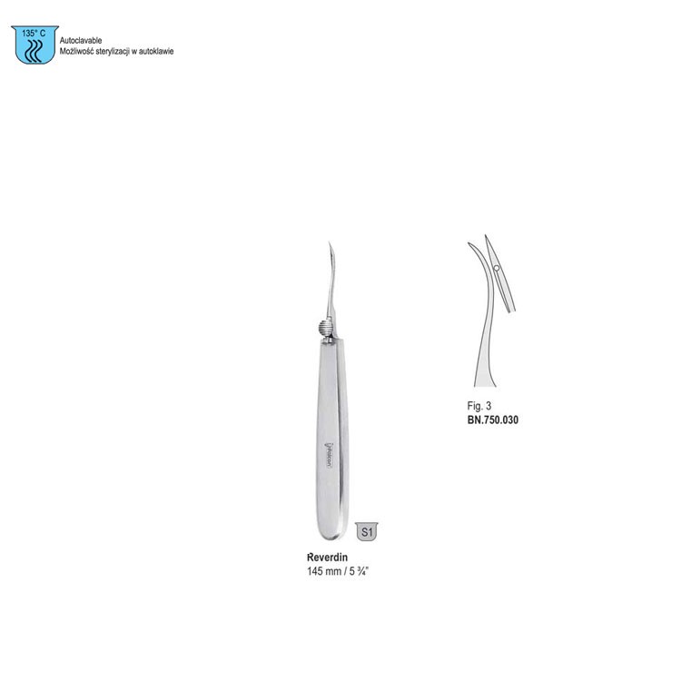 Needle ligature Reverdin 145mm fig. 3