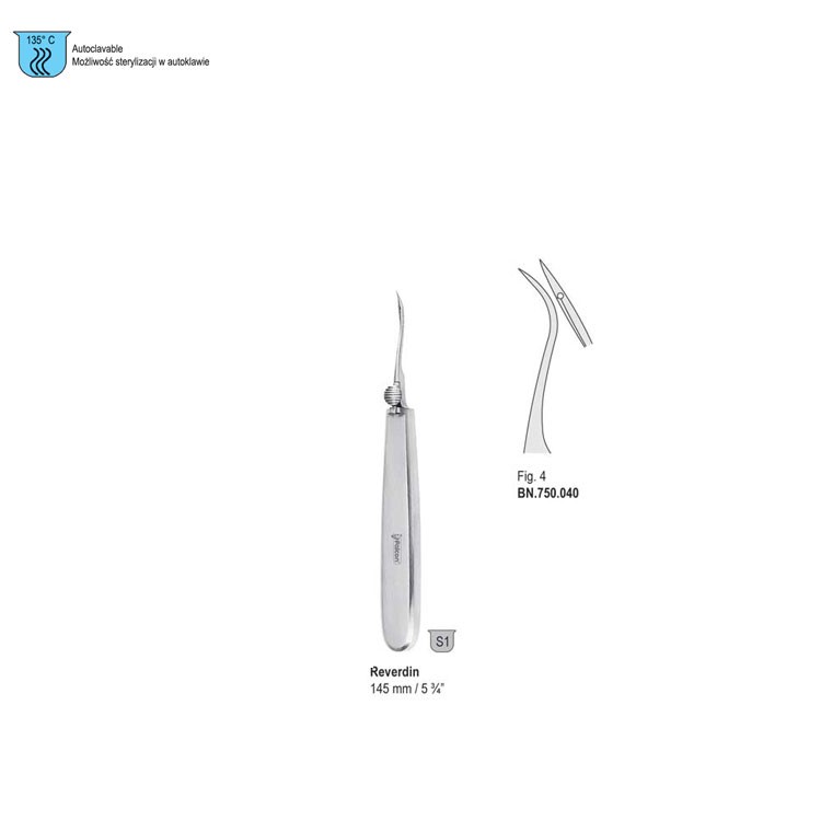 Needle ligature Reverdin 145mm fig. 4