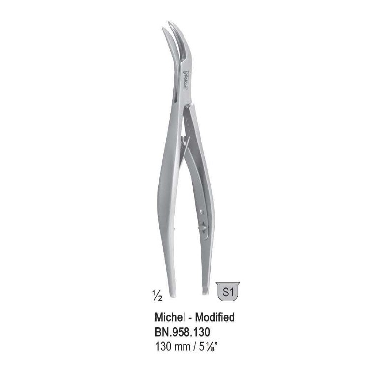 Forceps suture clip appyling and removing Michel-Modified 130mm