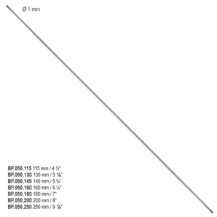 Probe double ended Ø 1mm/145mm