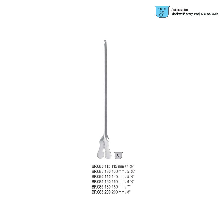 Director fistula grooved without probe 115mm