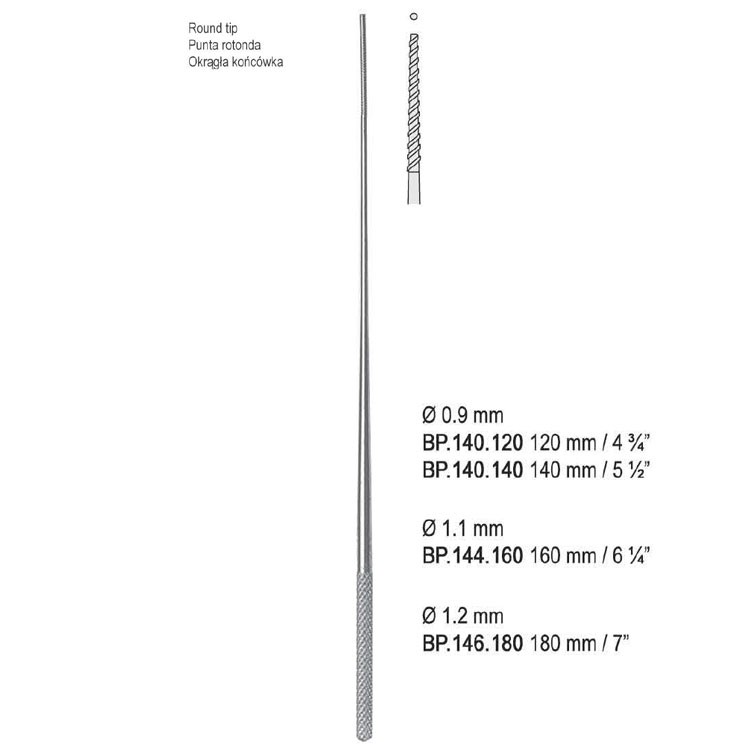 Applicator cotton Farrel round tip Ø 0.9mm/120mm
