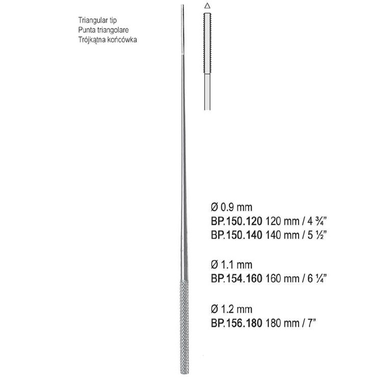 Applicator cotton Farrel triangular tip Ø 1.2mm/180mm