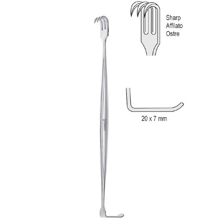 Retractor double ended Kilner (Cats paw) sharp 150mm